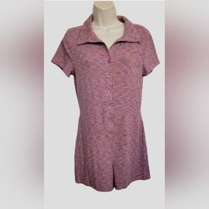 Wild Fable  - Women's Short Sleeve Button-Front Romper - XXL